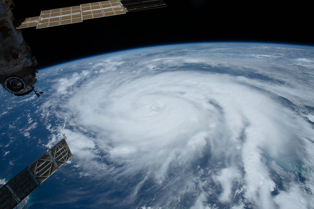 The arial view of Hurricane Ida when it was only a Category 2 storm. Used with permission/Flickr/NASA Johnson.