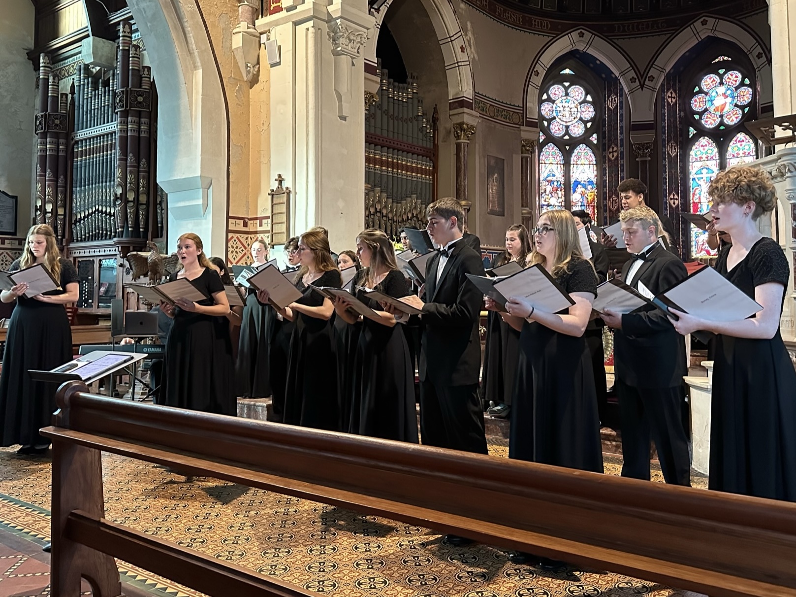 The Chamber Choir sings parts of the Rutters Requiem at St. Marys Church of Ireland in Killarney. Used with permission/Brian Suntken.