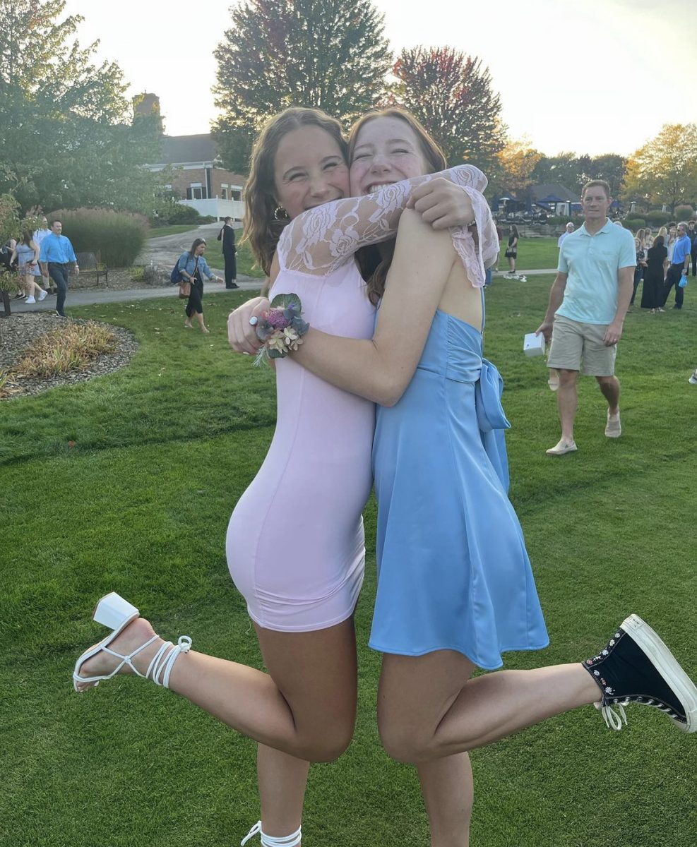The Mormino sisters have one of the closest sibling relationships at Hudson High School. Maddie (left) is a sophomore and Abby (right) is a junior.
