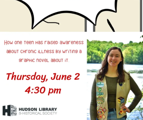 The flyer for Earp's class at the Hudson library. Used with permission/Megan Earp.