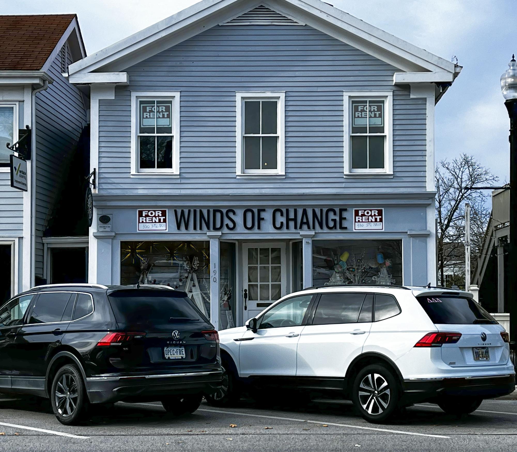 After five years of business in downtown Hudson, Winds of Change Boutique recently closed during early November. This bijou store on North Main Street sold many styled clothes, shoes and jewelry.