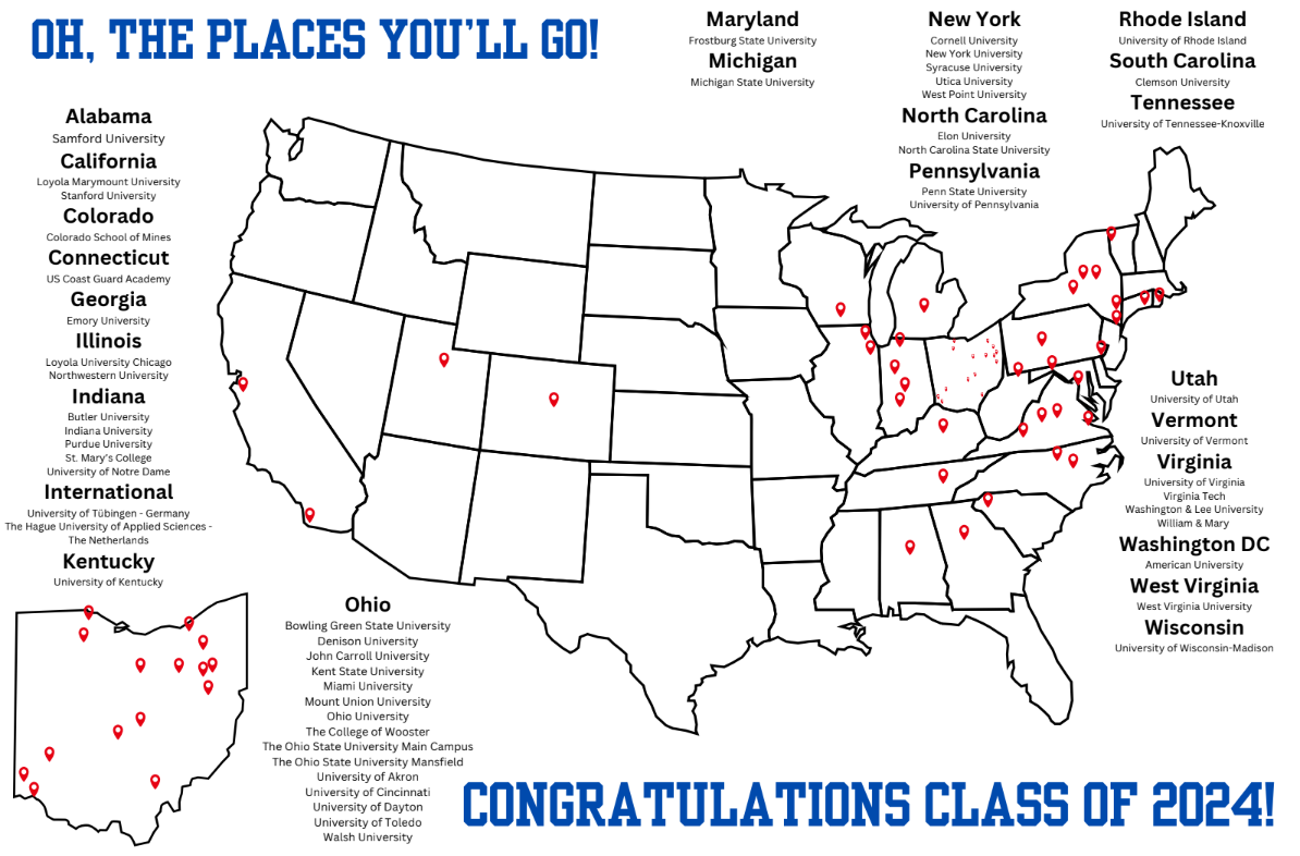 Class of 2024 College Map