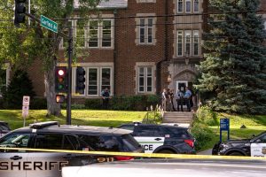 In the wake of a shooting at Annunciation Catholic School in Minnesota, citizens express outrage concerning gun violence in the United States. 