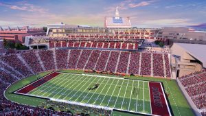 Nippert Stadium, home to the Bearcats since 1915. UC has a solid football team that plays as a member of the competitive Big 12 Conference.