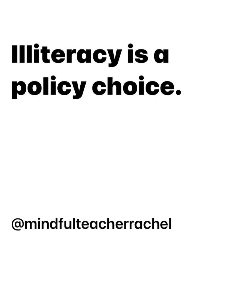 Many teachers advocate for policy changes regarding equal education opportunities that can help literacy. Rachel Sorsel, a first grade teacher, speaks out about educational reform.